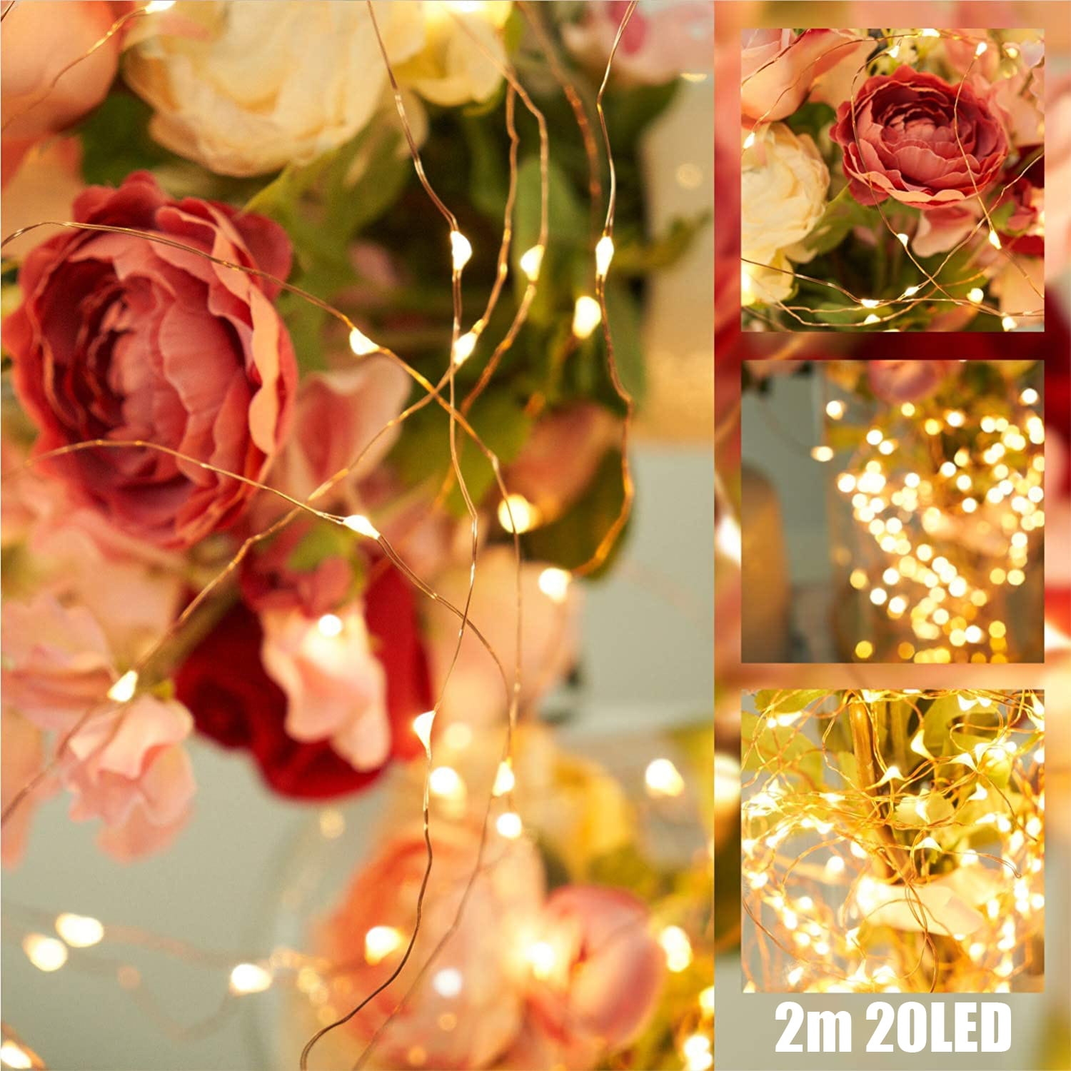 Lampki ozdobne Led 2xAA - obrazek 3